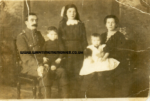 Myles, wife Margaret and his family